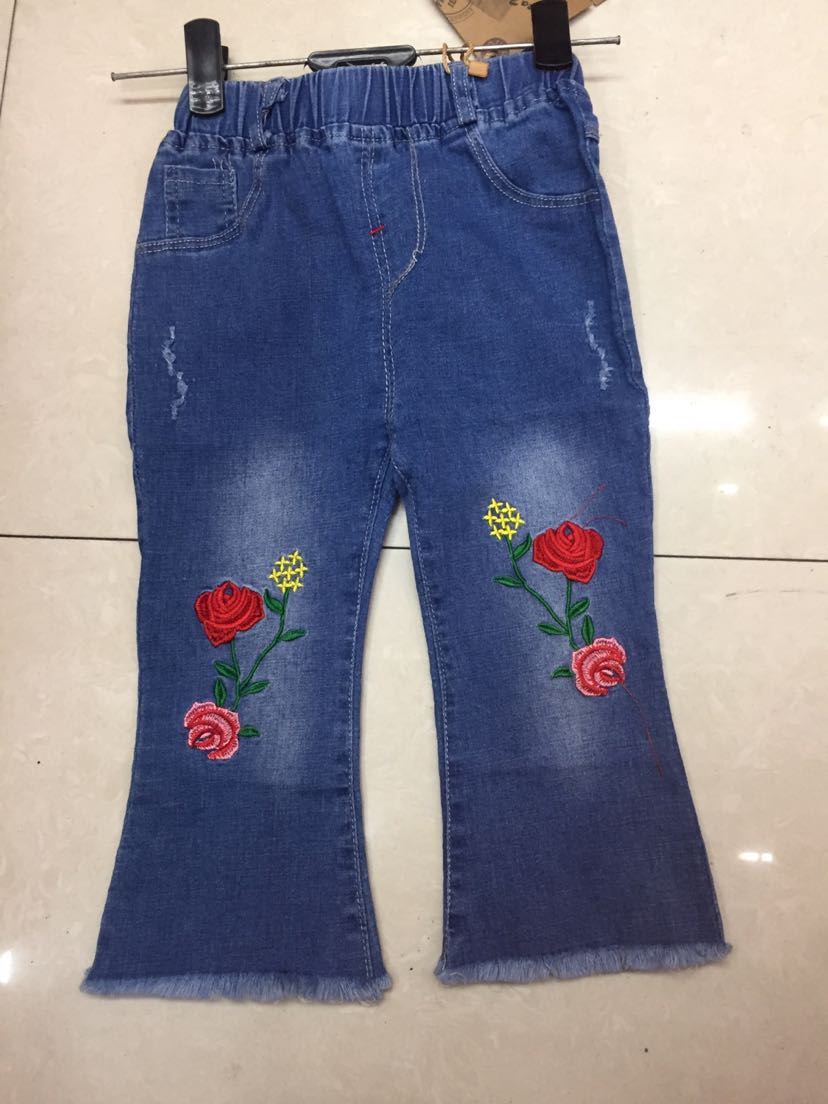Children&#039;s spring and summer jeans girl&#039;s trousers Korean version 2019 hot style all-matching spring and autumn pants