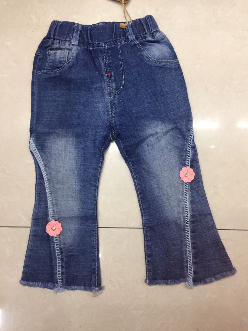 Children&#039;s spring and summer jeans girl&#039;s trousers Korean version 2019 hot style all-matching spring and autumn pants