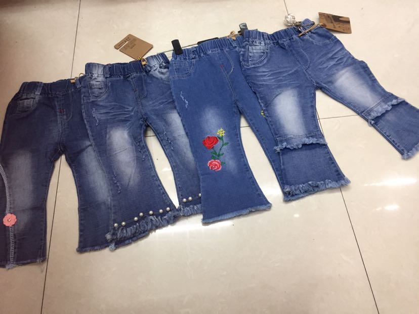 Children's spring and summer jeans girl's trousers Korean version 2019 hot style all-matching spring and autumn pants
