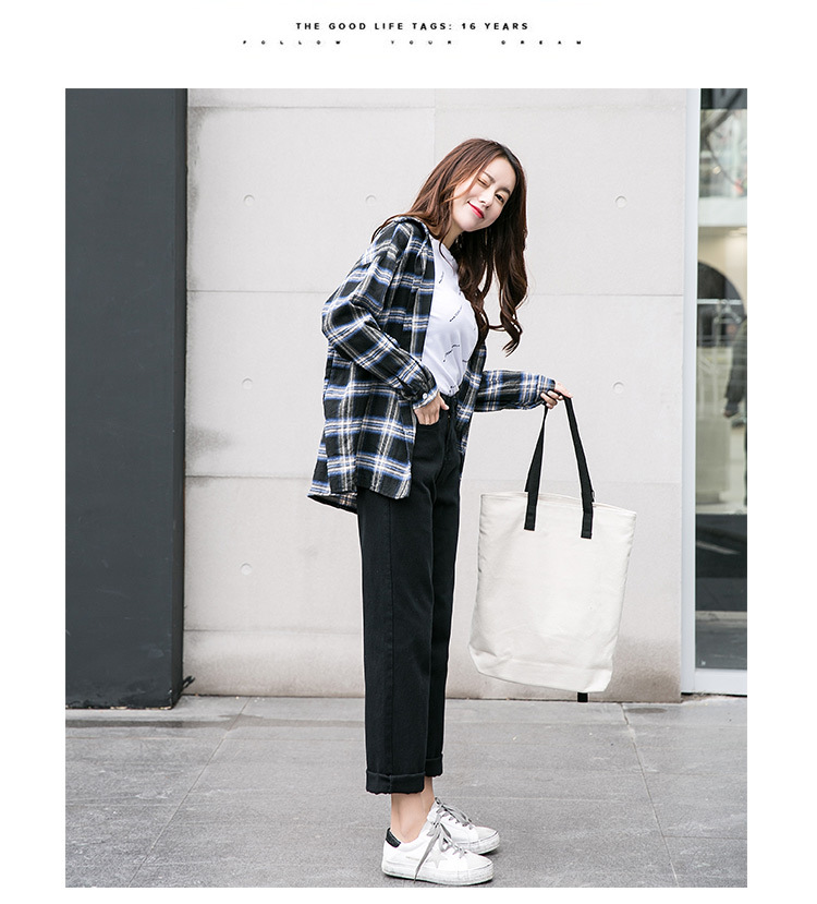 Real Shot Jeans Female Beige Spring and Autumn New Elastic Waist Harem Pants Baggy Pants Loose Dad Jeans plus Size Real Shot Jeans Female Beige Spring and Autumn New Elastic Waist Harem Pants Baggy Pants Loose Dad Jeans plus Size