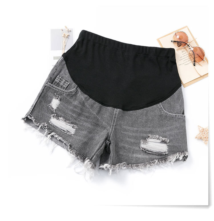 Maternity Pants 2021 New Summer Thin Jeans Loose Casual Fashion Belly Support Denim Shorts