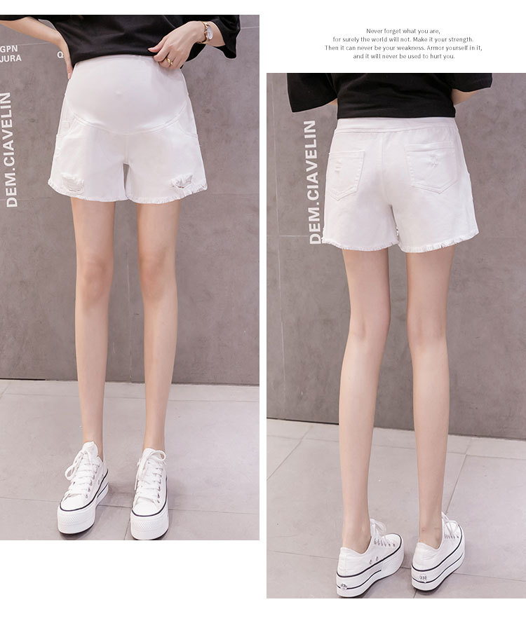 Maternity Pants 2021 New Summer Thin Jeans Loose Casual Fashion Belly Support Denim Shorts