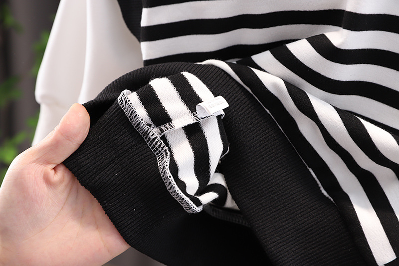 1-3 Years Old Boys Autumn Clothing Suit Baby Striped Sweater Fake Two Pieces Autumn Fashionable Children Ankle-Tied Jeans 1-3 Years Old Boys Autumn Clothing Suit Baby Striped Sweater Fake Two Pieces Autumn Fashionable Children Ankle-Tied Jeans