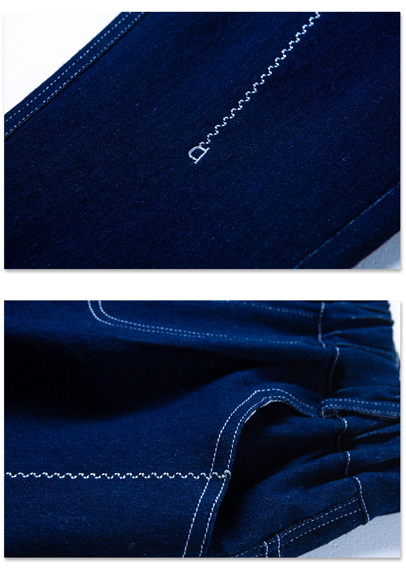 Boys Spring Clothing Pants Spring and Autumn Boys Soft Jeans 2022 New Medium and Big Children Spring Blue Fried