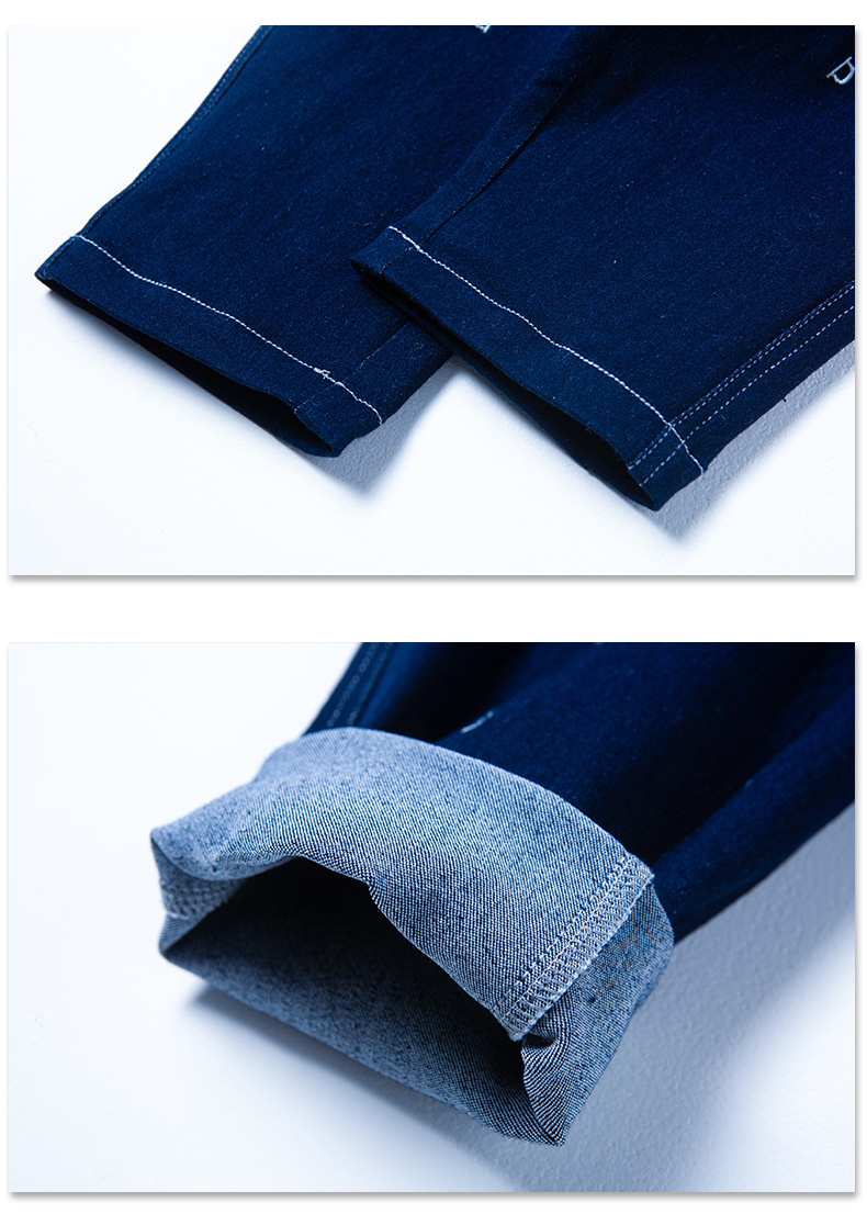 Boys Spring Clothing Pants Spring and Autumn Boys Soft Jeans 2022 New Medium and Big Children Spring Blue Fried