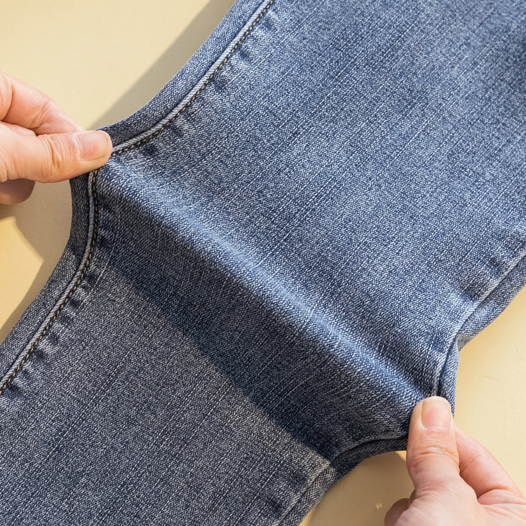 [a Variety of Stitching Denim] New High Waist Jeans Women's Autumn Slim Fit Slimming Spring Black Women's Pants