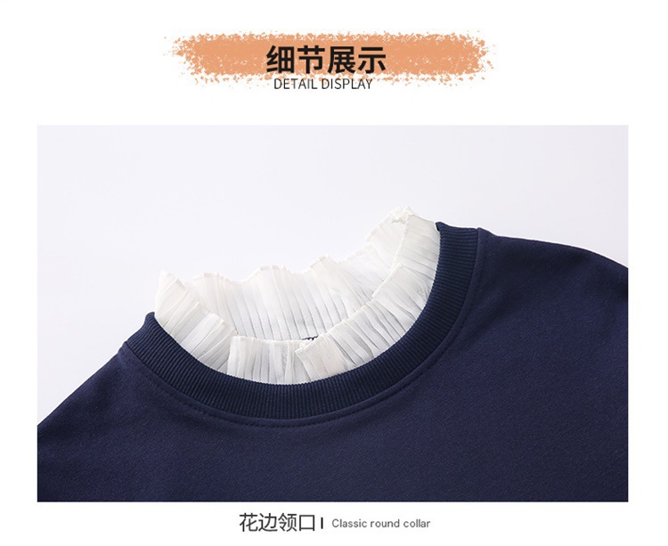Girls' Spring and Autumn Clothing Sweater Suit 2021 New Korean Style Western Style Medium and Big Children Jeans Girl Stylish Two-Piece Suit