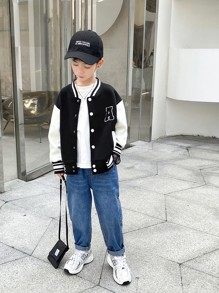 2022 New Boys&#039; Spring and Autumn Jeans Children&#039;s Fashionable Trousers Medium and Large Children&#039;s Clothing Korean Casual Pants Daddy