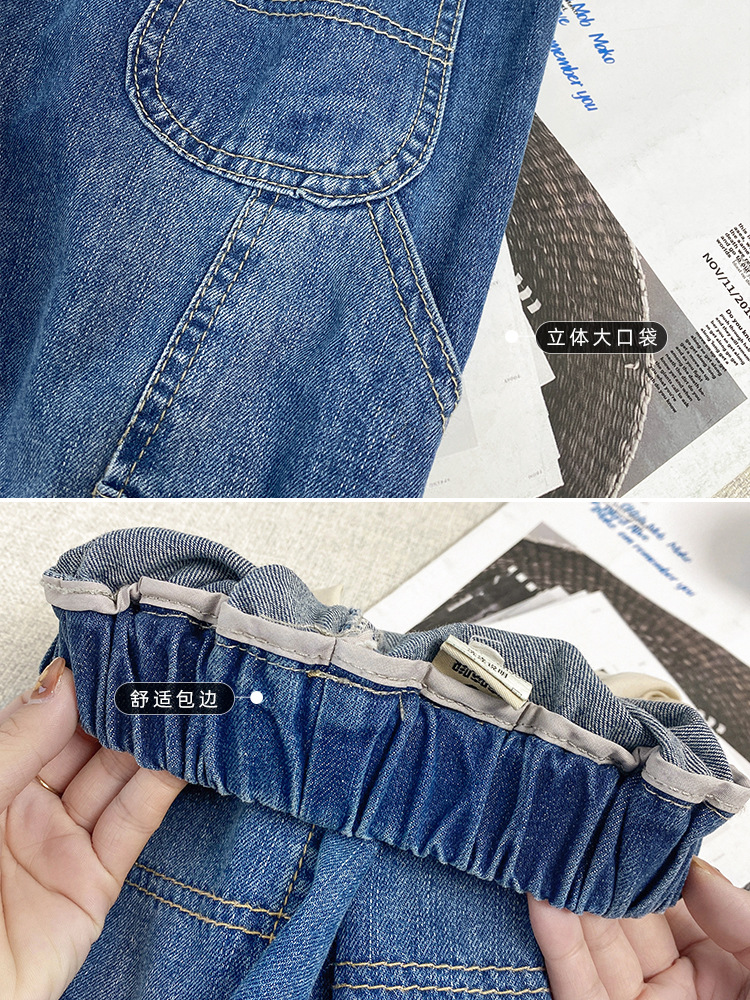 2022 New Boys&#039; Spring and Autumn Jeans Children&#039;s Fashionable Trousers Medium and Large Children&#039;s Clothing Korean Casual Pants Daddy