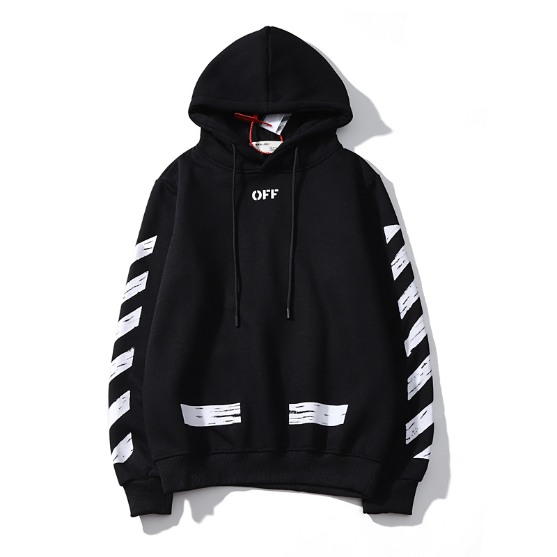 Spot Foreign Trade Hip-hop Skateboard Plaid Couple's Coat Graffiti Sketch Arrow of Fleece Hoodie Pullover Hoody