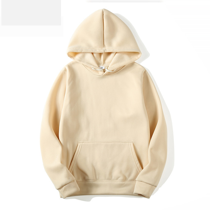  Men&#039;s Blank Sweater Solid Color Fleece Pullover Hoody Thermal Transfer Factory Wholesale Order