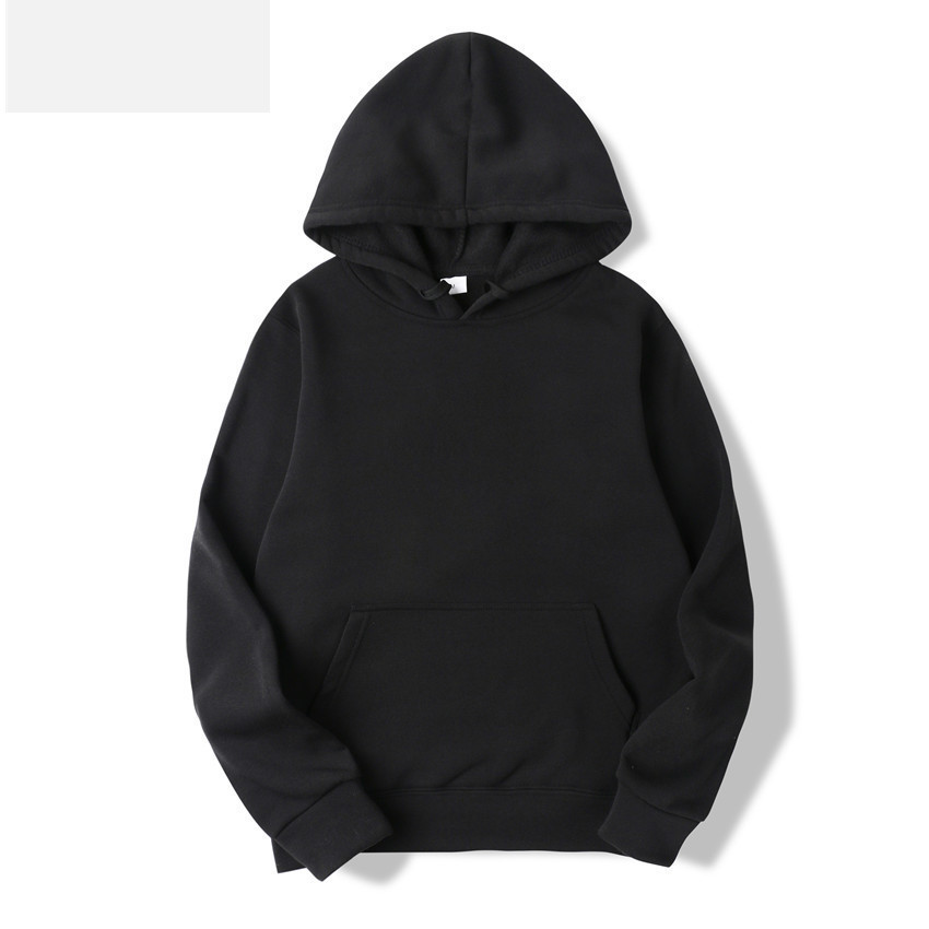  Men's Blank Sweater Solid Color Fleece Pullover Hoody Thermal Transfer Factory Wholesale Order