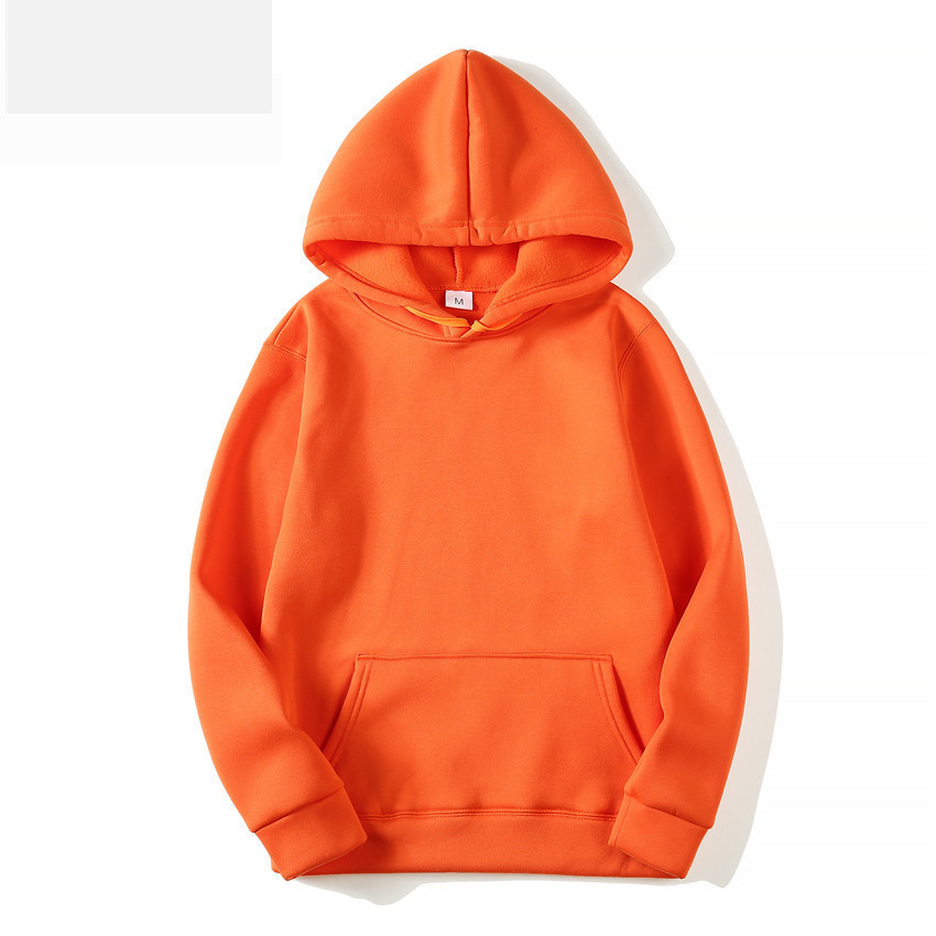 Men's Blank Sweater Solid Color Fleece Pullover Hoody Thermal Transfer Factory Wholesale Order