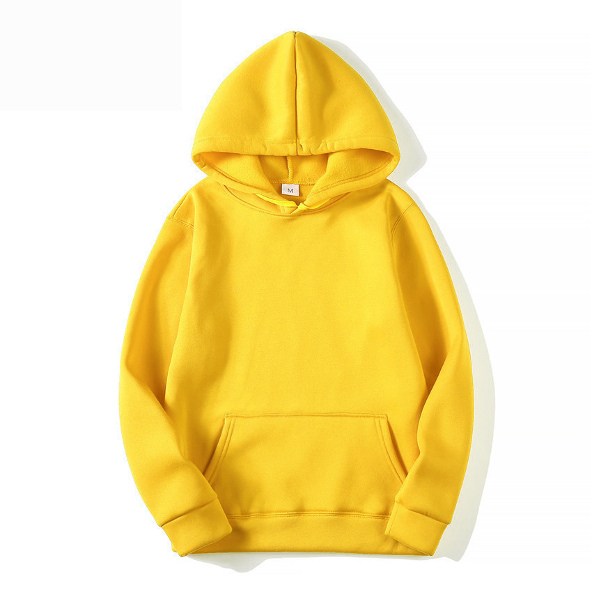  Men's Blank Sweater Solid Color Fleece Pullover Hoody Thermal Transfer Factory Wholesale Order