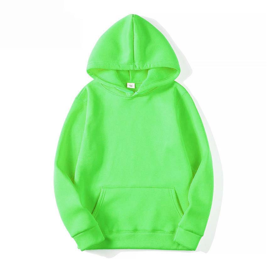  Men's Blank Sweater Solid Color Fleece Pullover Hoody Thermal Transfer Factory Wholesale Order