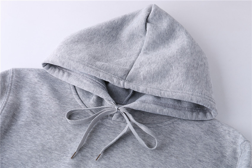  Men's Blank Sweater Solid Color Fleece Pullover Hoody Thermal Transfer Factory Wholesale Order