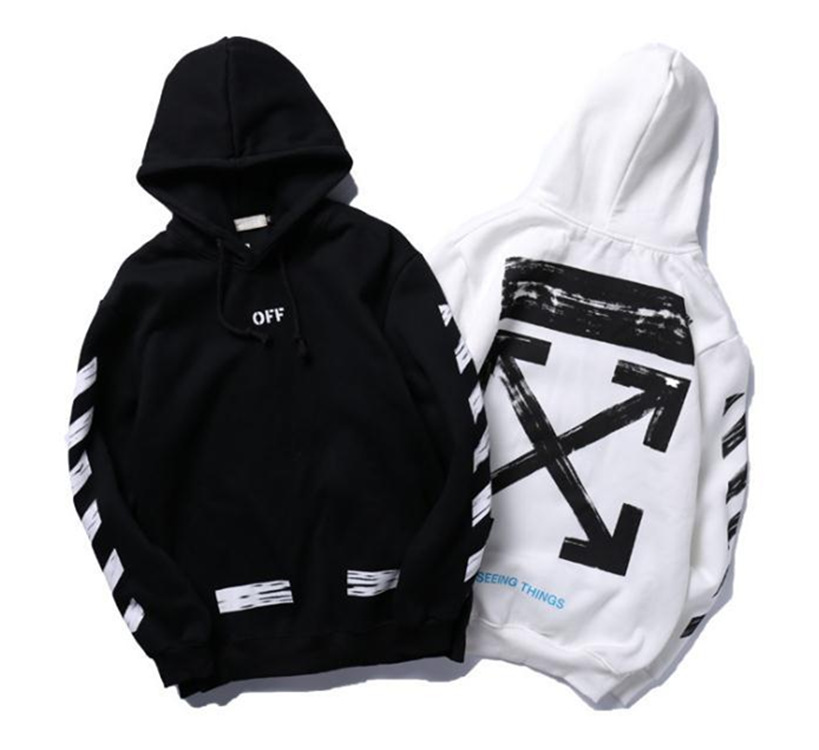 2020 European and American Couple&#039;s Jacket Graffiti Arrow Fleece Warm Hoodie Pullover Hoody