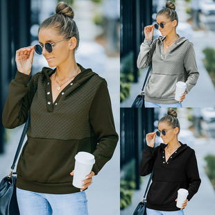 Amazon Hot Foreign Trade Women's Clothing European and American Thin Hoodie Female 2021 Autumn New Long Hoody Amazon Hot Foreign Trade Women's Clothing European and American Thin Hoodie Female 2021 Autumn New Long Hoody