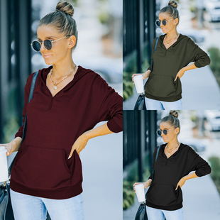 Amazon Hot Foreign Trade Women's Clothing European and American Thin Hoodie Female 2021 Autumn New Long Hoody Amazon Hot Foreign Trade Women's Clothing European and American Thin Hoodie Female 2021 Autumn New Long Hoody