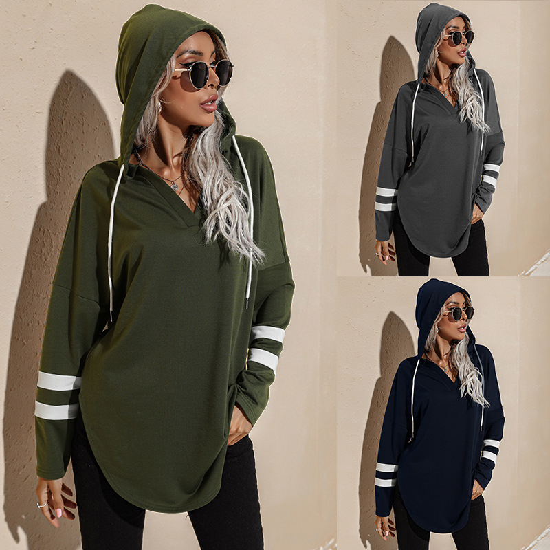 Amazon Hot Foreign Trade Women's Clothing European and American Thin Hoodie Female 2021 Autumn New Long Hoody Amazon Hot Foreign Trade Women's Clothing European and American Thin Hoodie Female 2021 Autumn New Long Hoody