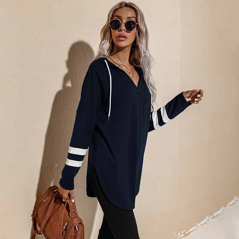 Amazon Hot Foreign Trade Women's Clothing European and American Thin Hoodie Female 2021 Autumn New Long Hoody Amazon Hot Foreign Trade Women's Clothing European and American Thin Hoodie Female 2021 Autumn New Long Hoody