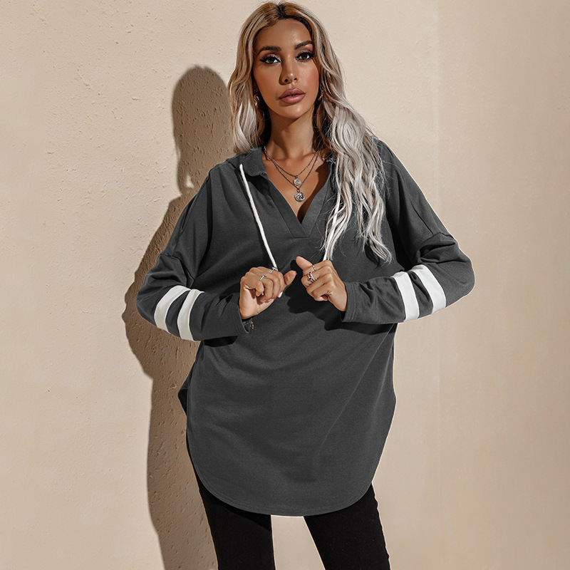 Amazon Hot Foreign Trade Women's Clothing European and American Thin Hoodie Female 2021 Autumn New Long Hoody Amazon Hot Foreign Trade Women's Clothing European and American Thin Hoodie Female 2021 Autumn New Long Hoody