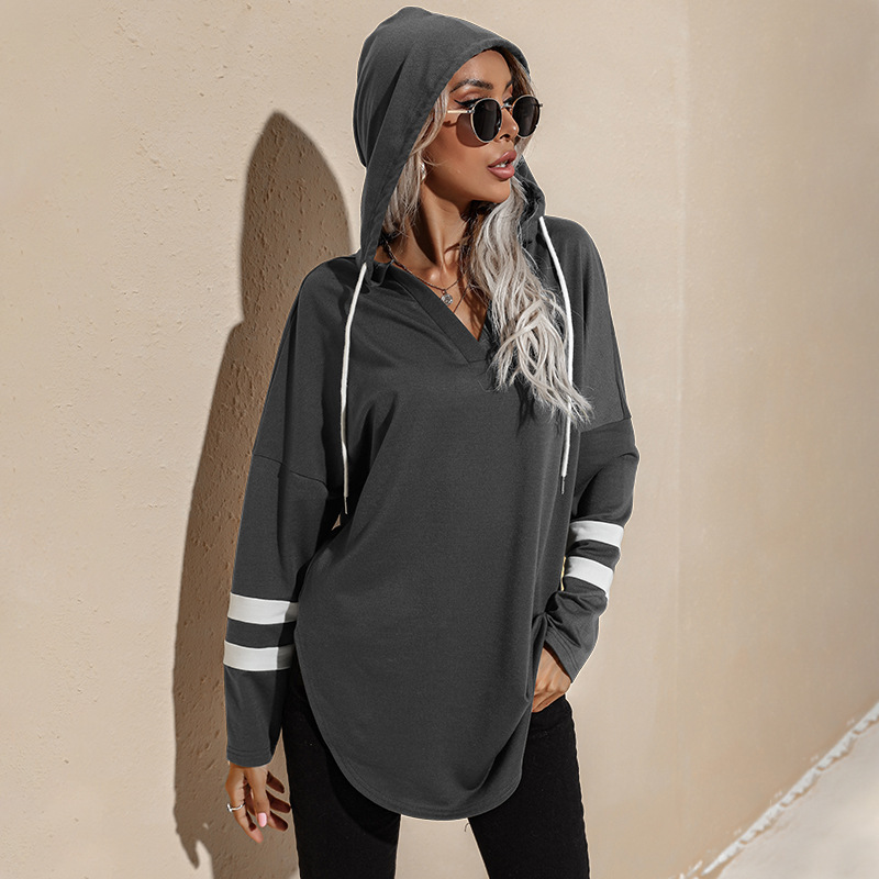 Amazon Hot Foreign Trade Women's Clothing European and American Thin Hoodie Female 2021 Autumn New Long Hoody Amazon Hot Foreign Trade Women's Clothing European and American Thin Hoodie Female 2021 Autumn New Long Hoody
