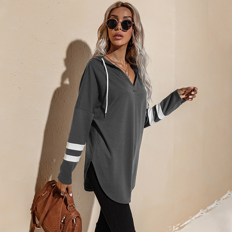 Amazon Hot Foreign Trade Women's Clothing European and American Thin Hoodie Female 2021 Autumn New Long Hoody Amazon Hot Foreign Trade Women's Clothing European and American Thin Hoodie Female 2021 Autumn New Long Hoody