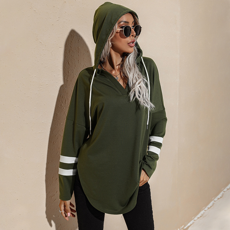 Amazon Hot Foreign Trade Women's Clothing European and American Thin Hoodie Female 2021 Autumn New Long Hoody Amazon Hot Foreign Trade Women's Clothing European and American Thin Hoodie Female 2021 Autumn New Long Hoody