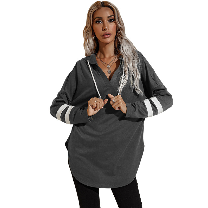 Amazon Hot Foreign Trade Women's Clothing European and American Thin Hoodie Female 2021 Autumn New Long Hoody Amazon Hot Foreign Trade Women's Clothing European and American Thin Hoodie Female 2021 Autumn New Long Hoody