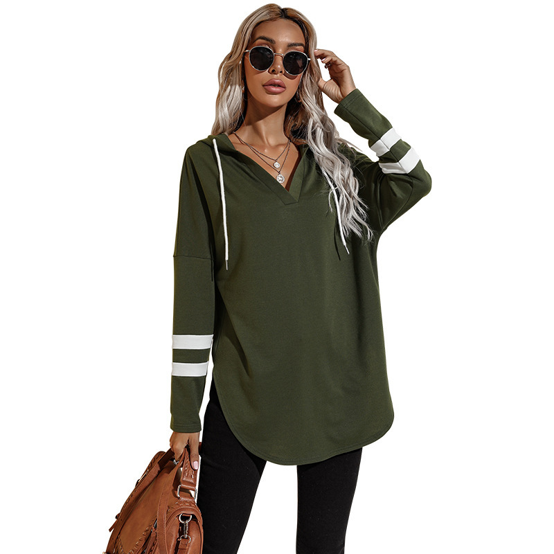 Amazon Hot Foreign Trade Women's Clothing European and American Thin Hoodie Female 2021 Autumn New Long Hoody Amazon Hot Foreign Trade Women's Clothing European and American Thin Hoodie Female 2021 Autumn New Long Hoody
