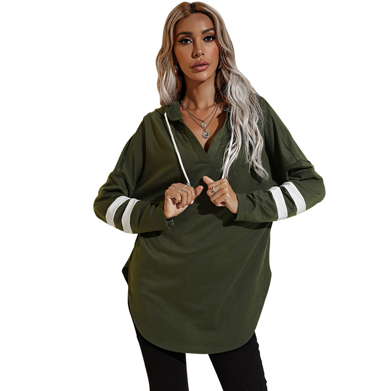 Amazon Hot Foreign Trade Women's Clothing European and American Thin Hoodie Female 2021 Autumn New Long Hoody Amazon Hot Foreign Trade Women's Clothing European and American Thin Hoodie Female 2021 Autumn New Long Hoody