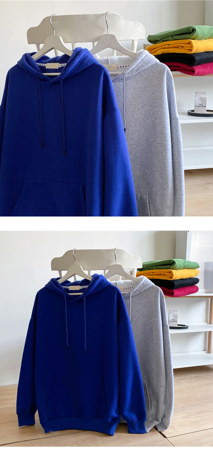 Style Brushed Hoody Men's Fashion Brand AllMatching Pullover Hooded Casual Solid Color Loose Long Sleeves Couple Wear Style Brushed Hoody Men's Fashion Brand AllMatching Pullover Hooded Casual Solid Color Loose Long Sleeves Couple Wear