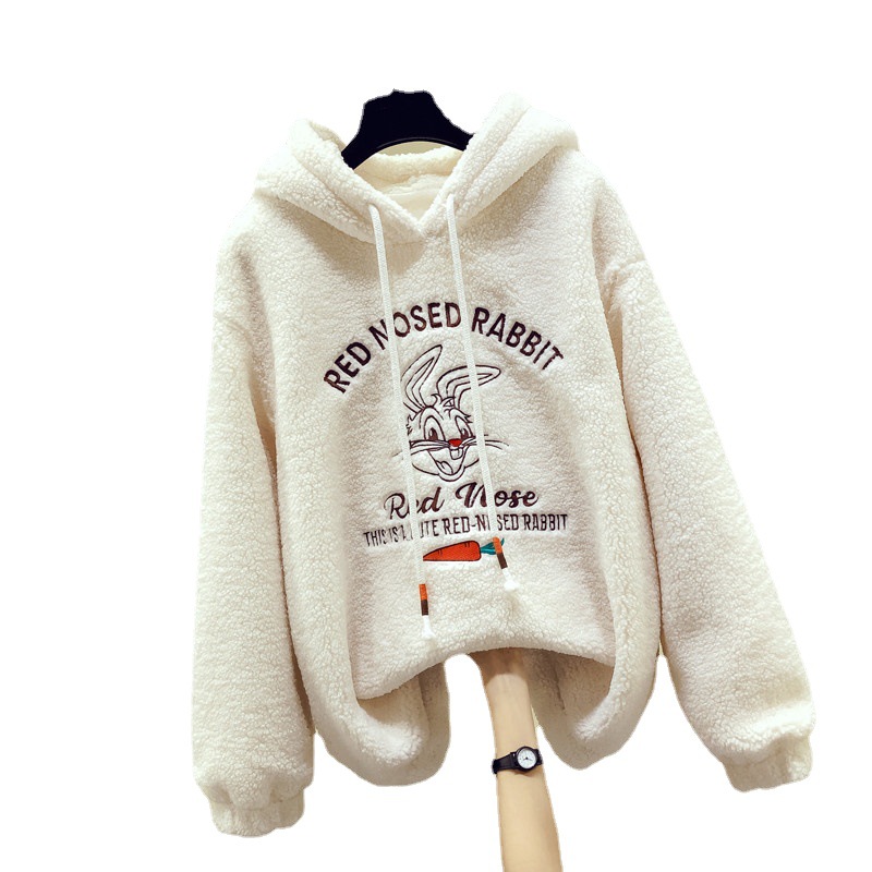 Hoody and Winter Clothing Bottoming Shirt 12 Girlish 13 Western Style Velvet Padded Thickened Sweater 15 Years Old