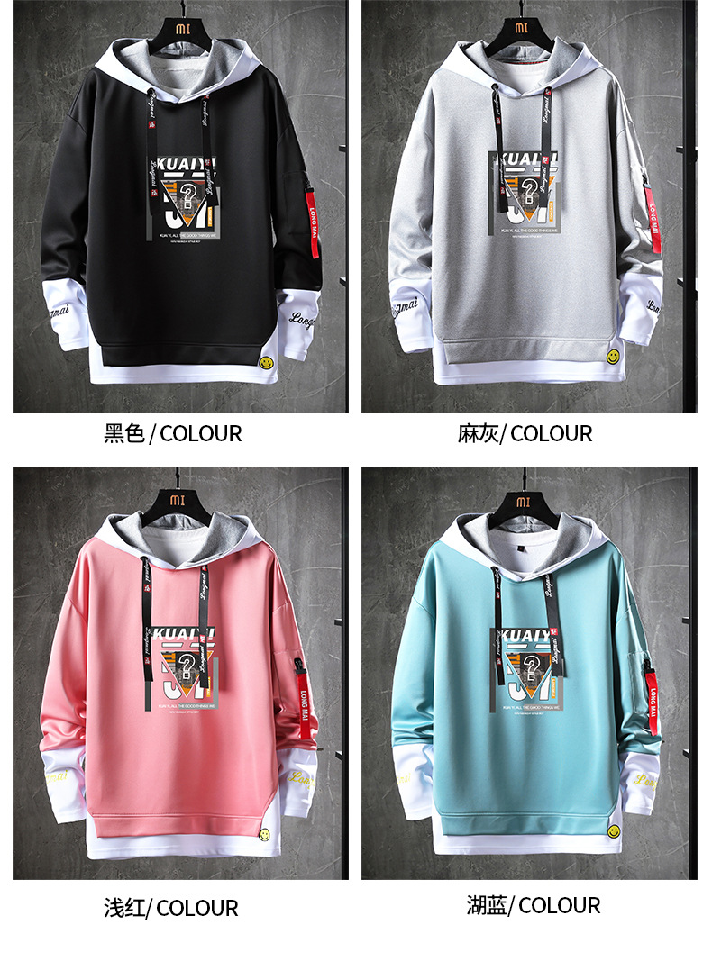 2020 Autumn and Winter round Neck Pullover Hoody Foreign Trade Loose Hoodie Top Youth Popular Brand Men's Wholesale