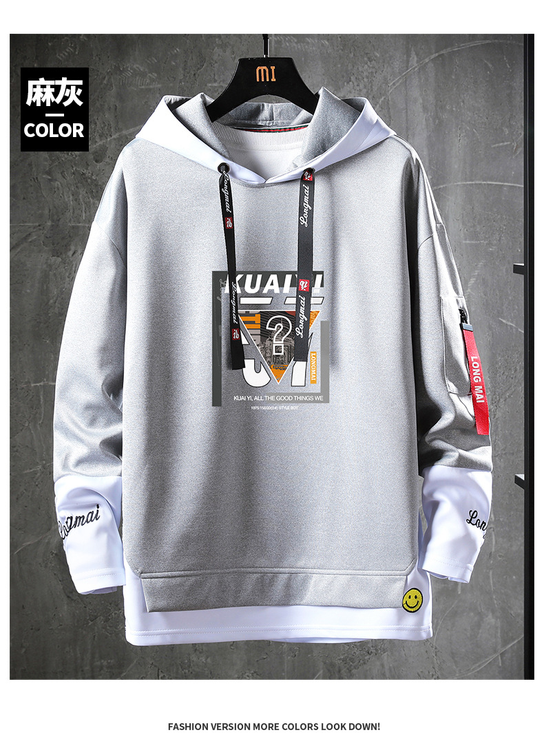 2020 Autumn and Winter round Neck Pullover Hoody Foreign Trade Loose Hoodie Top Youth Popular Brand Men's Wholesale