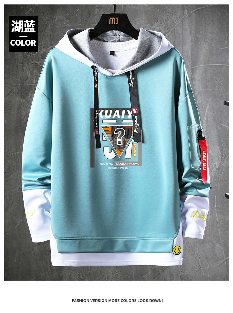 2020 Autumn and Winter round Neck Pullover Hoody Foreign Trade Loose Hoodie Top Youth Popular Brand Men's Wholesale