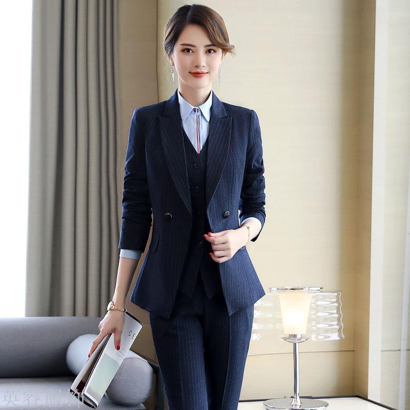 Autumn/winter business suit suit ladies&#039; fashionable temperament interview suit overalls dress suit overalls