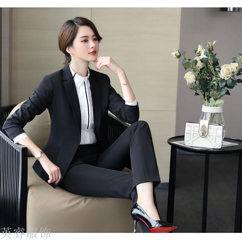 The new business suit is a fashionable dress suit for women The new business suit is a fashionable dress suit for women