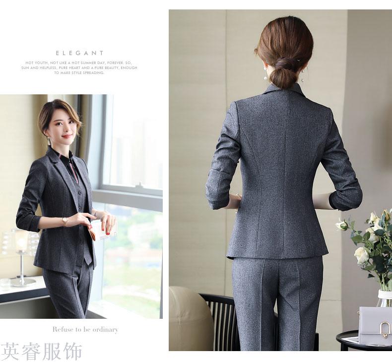 The new business suit is a fashionable dress suit for women The new business suit is a fashionable dress suit for women