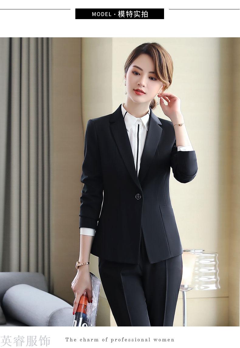 The new business suit is a fashionable dress suit for women The new business suit is a fashionable dress suit for women