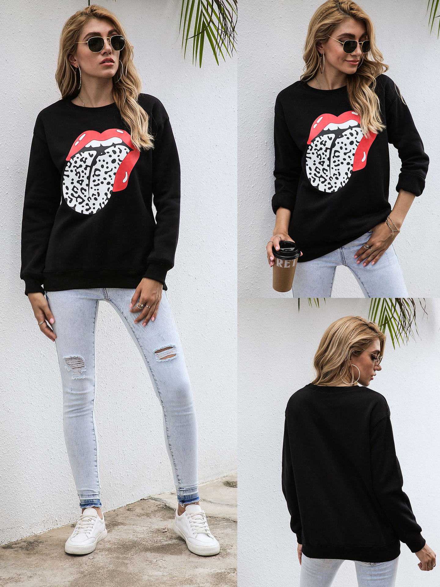 hot style new autumnwinter 2020 offset alphabet pattern long sleeve collar autumnwinter hoody and American women's wear