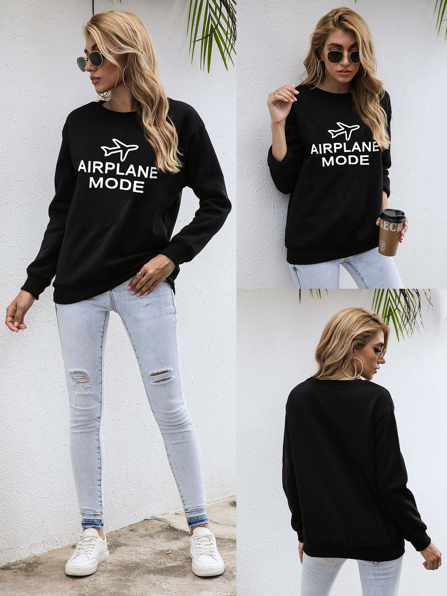hot style new autumnwinter 2020 offset alphabet pattern long sleeve collar autumnwinter hoody and American women's wear