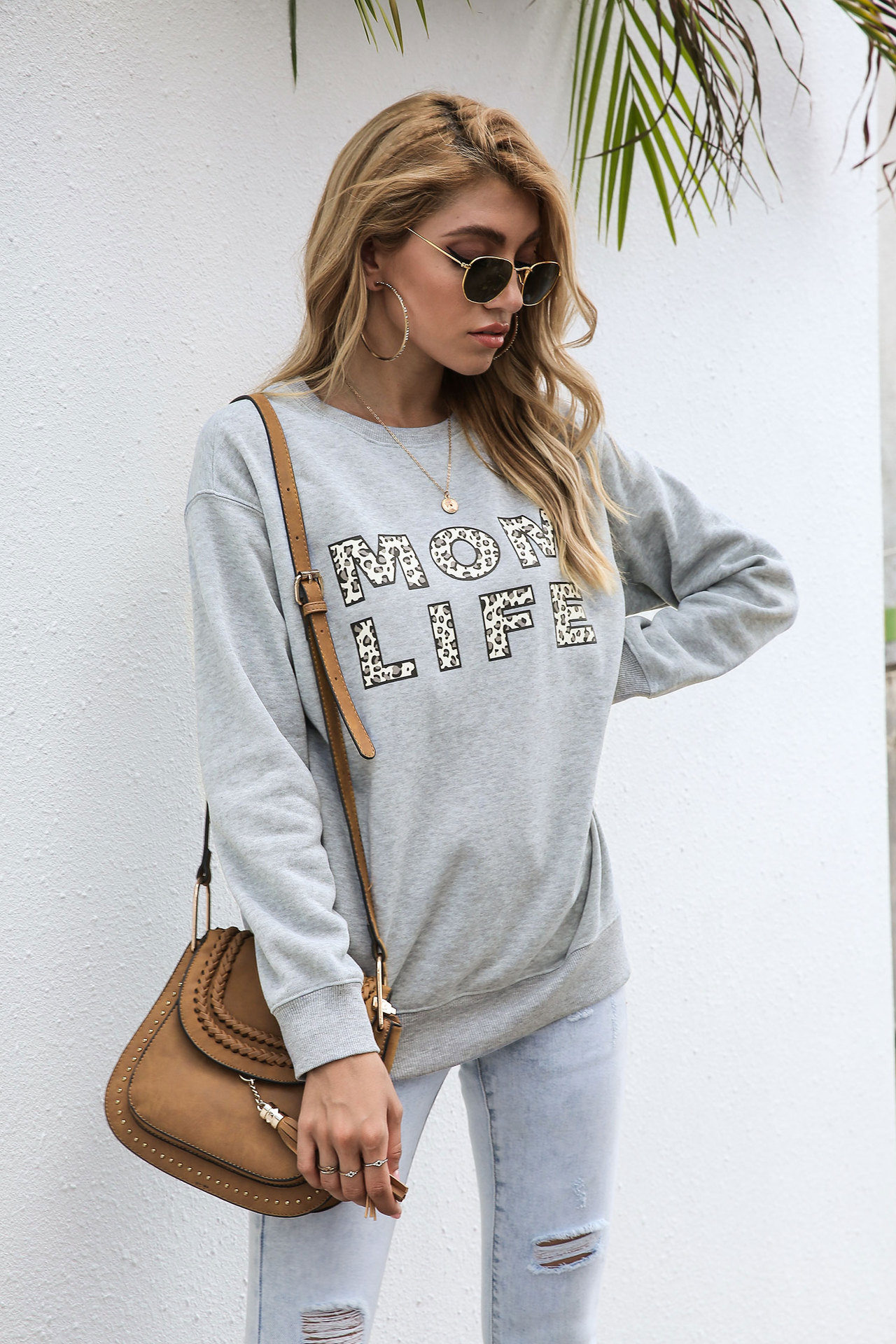 hot style new autumnwinter 2020 offset alphabet pattern long sleeve collar autumnwinter hoody and American women's wear