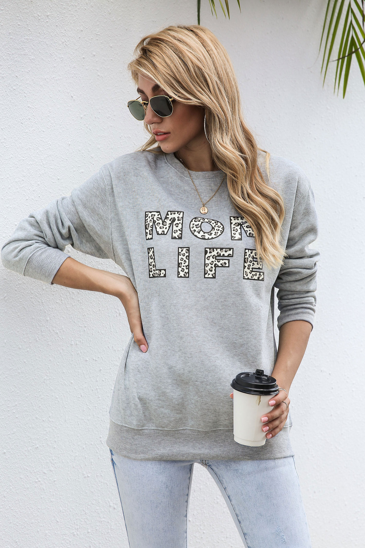 hot style new autumnwinter 2020 offset alphabet pattern long sleeve collar autumnwinter hoody and American women's wear