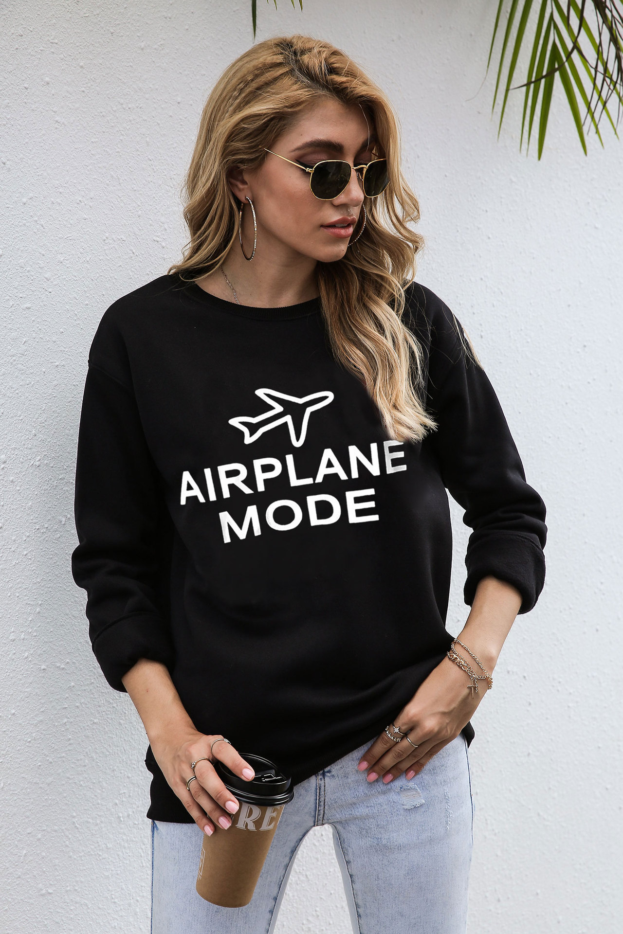 hot style new autumnwinter 2020 offset alphabet pattern long sleeve collar autumnwinter hoody and American women's wear