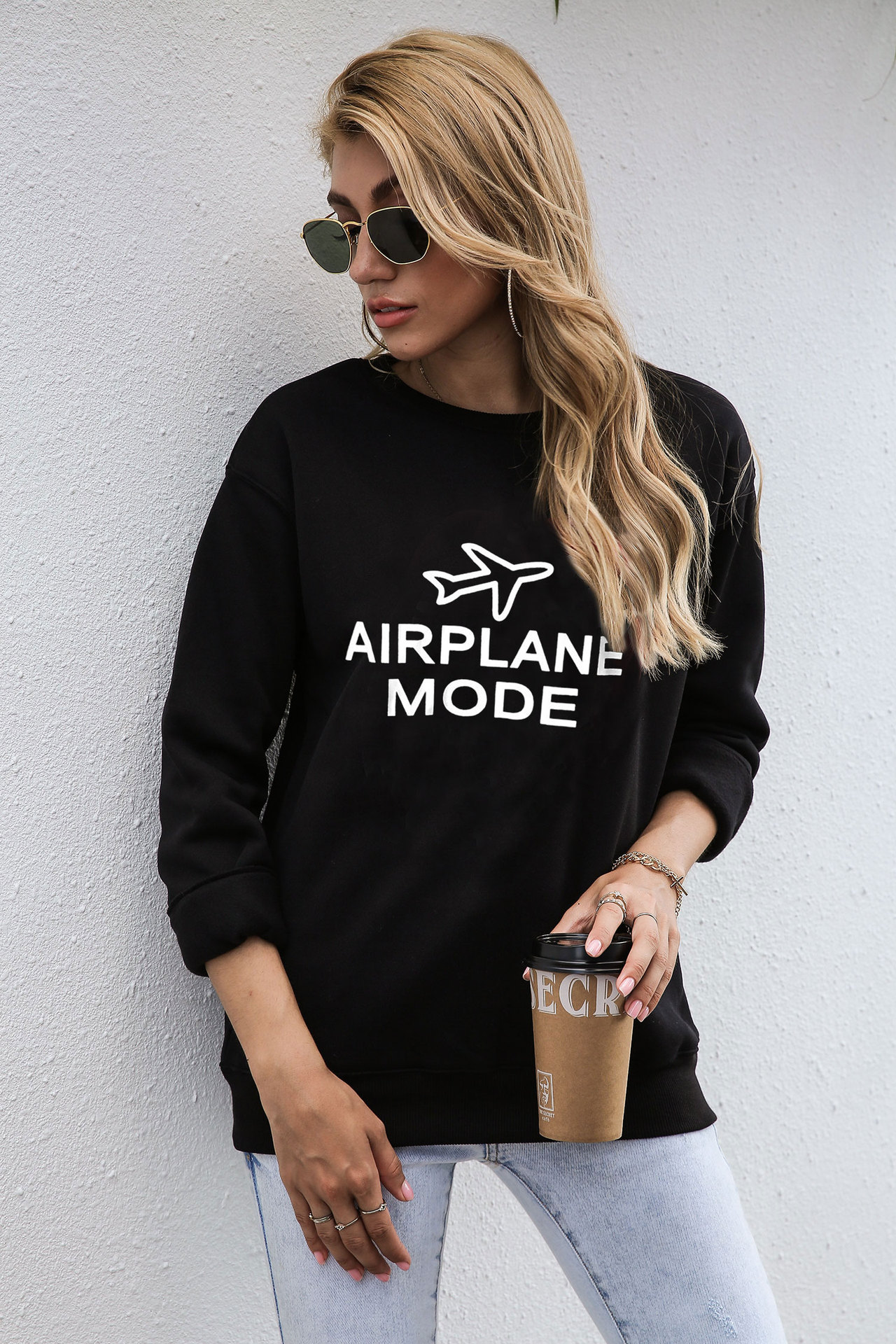 hot style new autumnwinter 2020 offset alphabet pattern long sleeve collar autumnwinter hoody and American women's wear