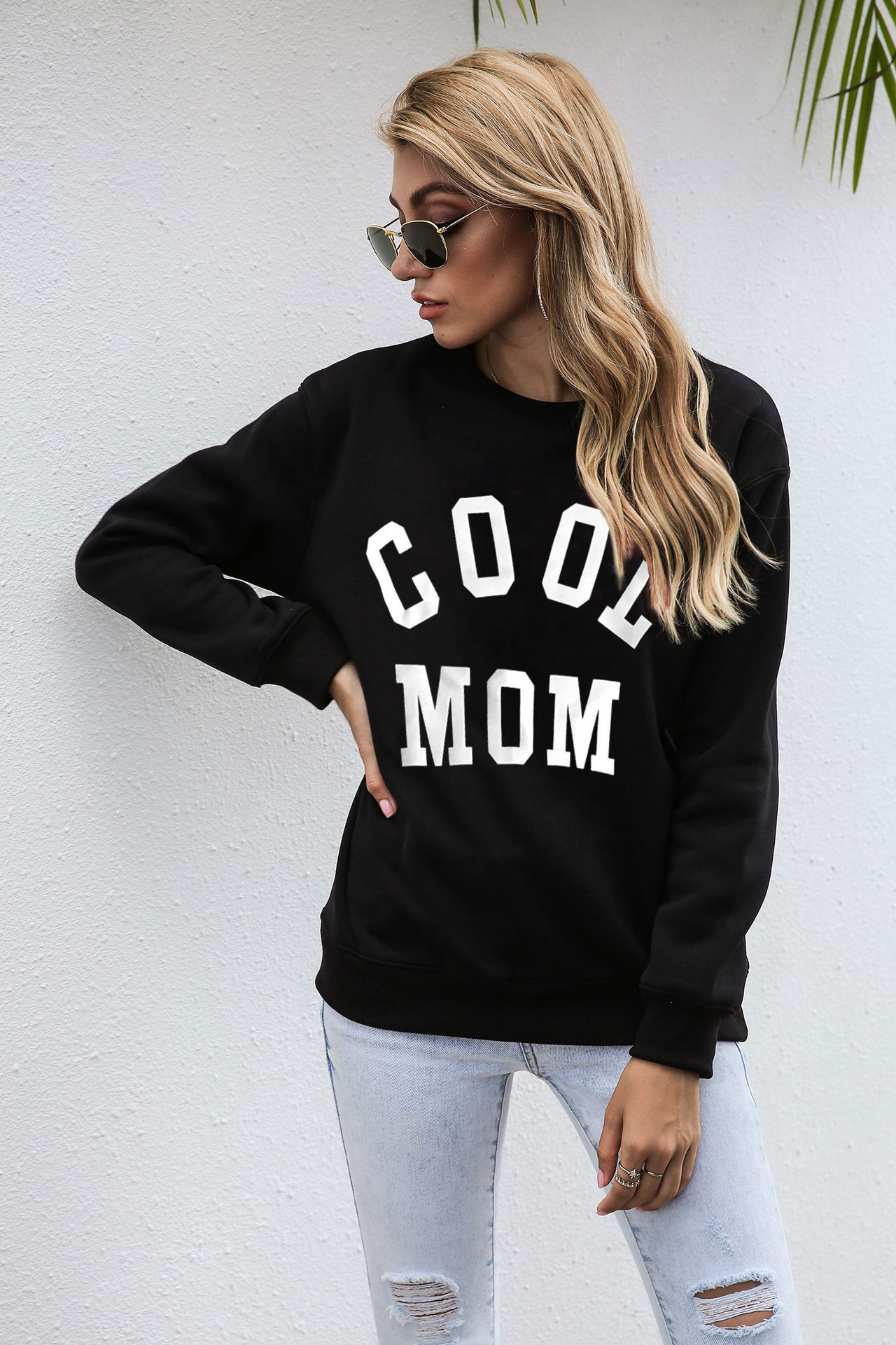 hot style new autumnwinter 2020 offset alphabet pattern long sleeve collar autumnwinter hoody and American women's wear