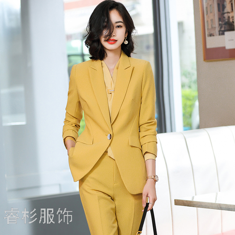 Business Suit Goddess Temperament Suit 2020 Autumn New Korean Fashion Temperament Office Suits Formal Wear Women&#039;s Suit
