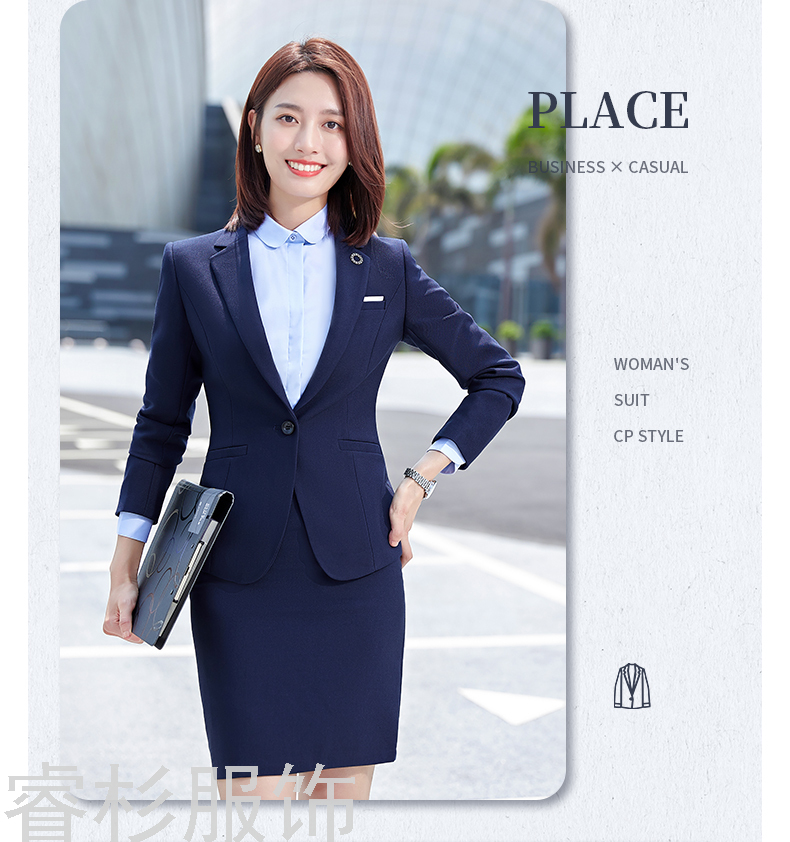 New Business Suit Suit Men's and Women's Same Suit Men's Two-Piece Suit Formal Business Suit Interview Ol Overalls